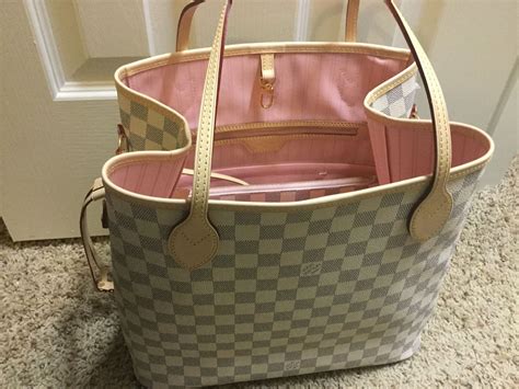 louis vuitton neverfull damier azur rose ballerine|louis vuitton damier azur artsy.